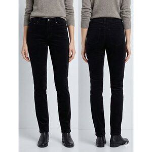 Ann Taylor Black Fine-Wale Corduroy Straight Leg Pants - Size 31x30